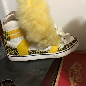 A pair of Jeremy Scott adidas